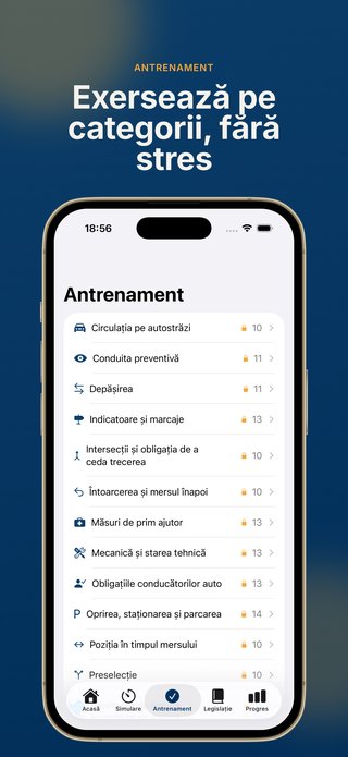 Antrenament pe categorii, cu explicații